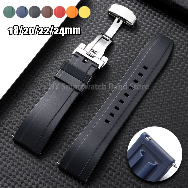 Suede Strap Watch - Correa de silicona para reloj Omega,