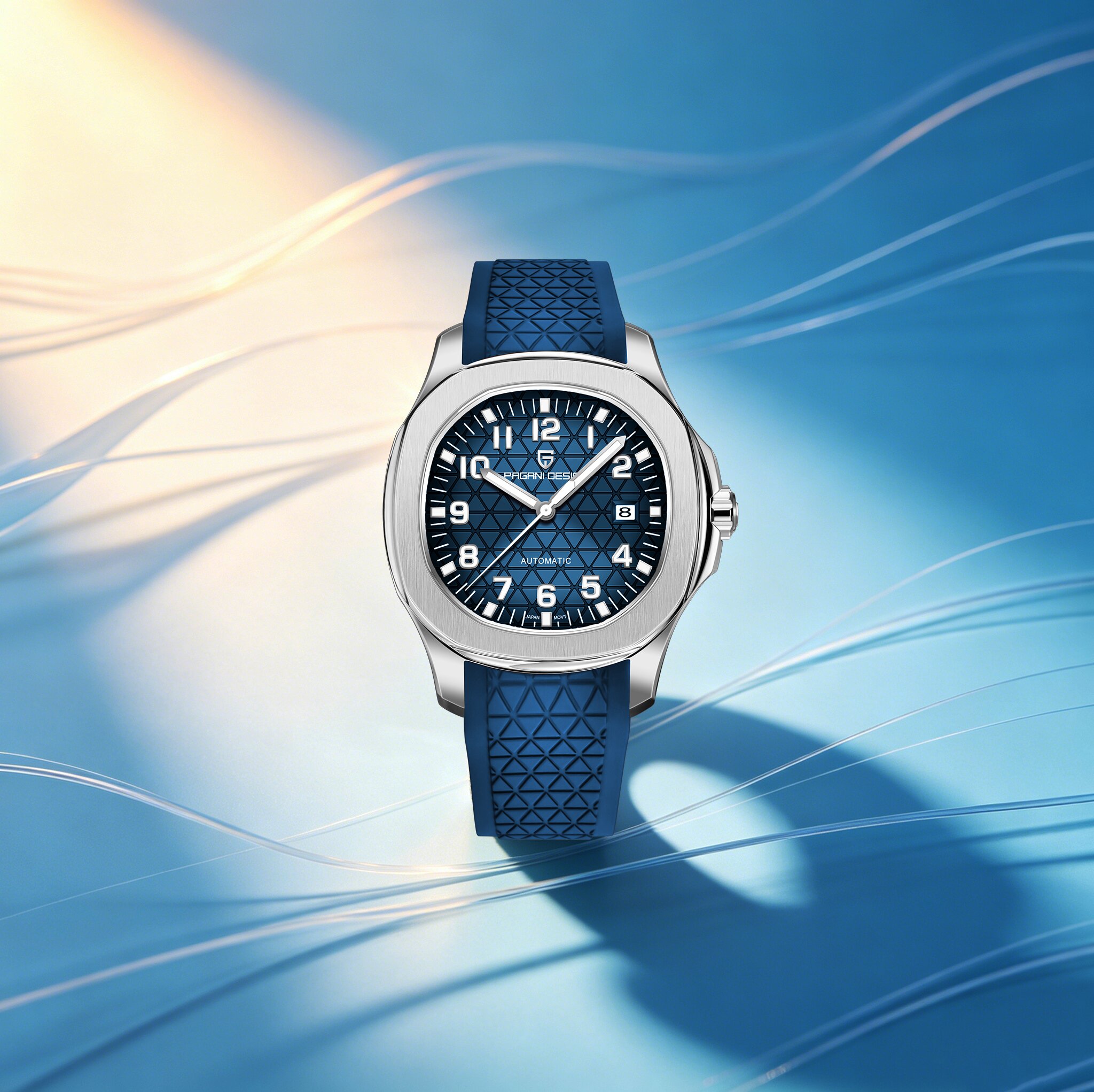 Rubber Strap Diver - Reloj Mecánico PAGANI DESIGN para Hombre,