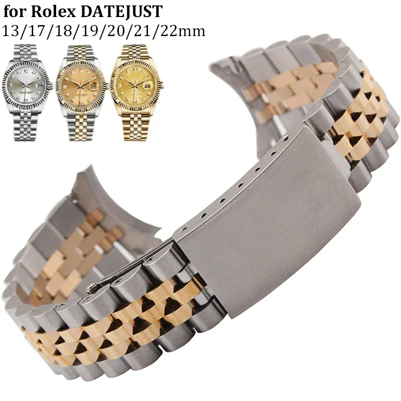 Rolex Watch Datejust - Correa de acero inoxidable para reloj