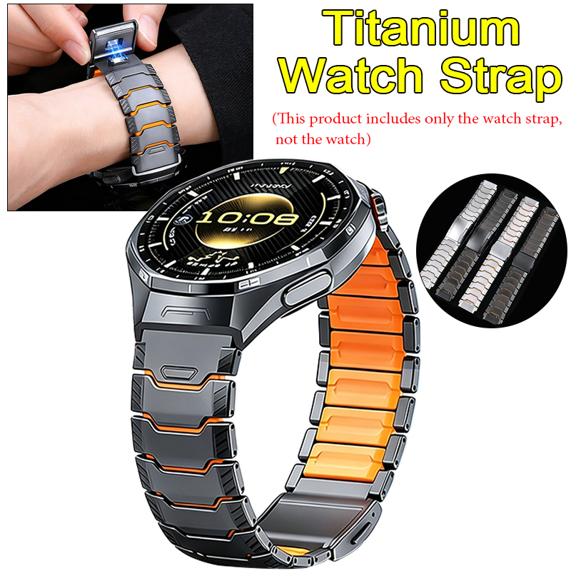 Silicone Watch Band 22Mm - Correa de Goma de Titanio de