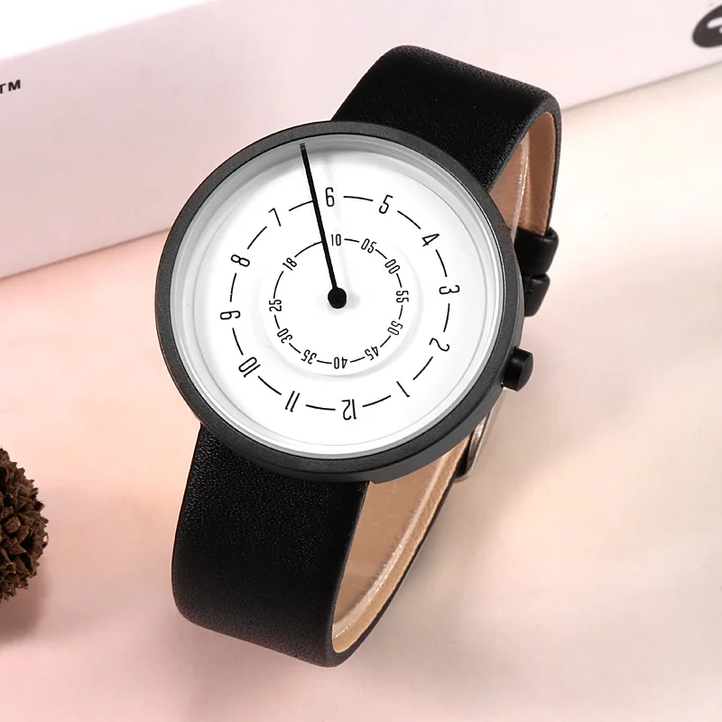 Leather Watch Band Men - Relojes creativos 2020, relojes sencillos a