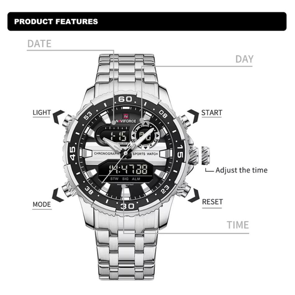 NAVIFORCE-reloj analógico de c - Citizen Watch Tsuyosa reseña y precio