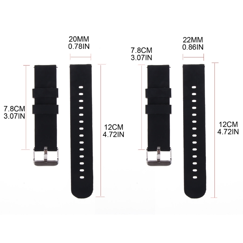 Correa de silicona de 20/22mm  - Silicone Watch Band 22Mm reseña y precio