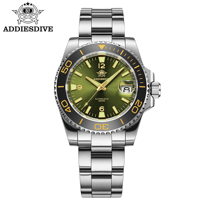 ADDIESDIVE nuevo reloj de rega - Stainless Bracelet Diver reseña y precio