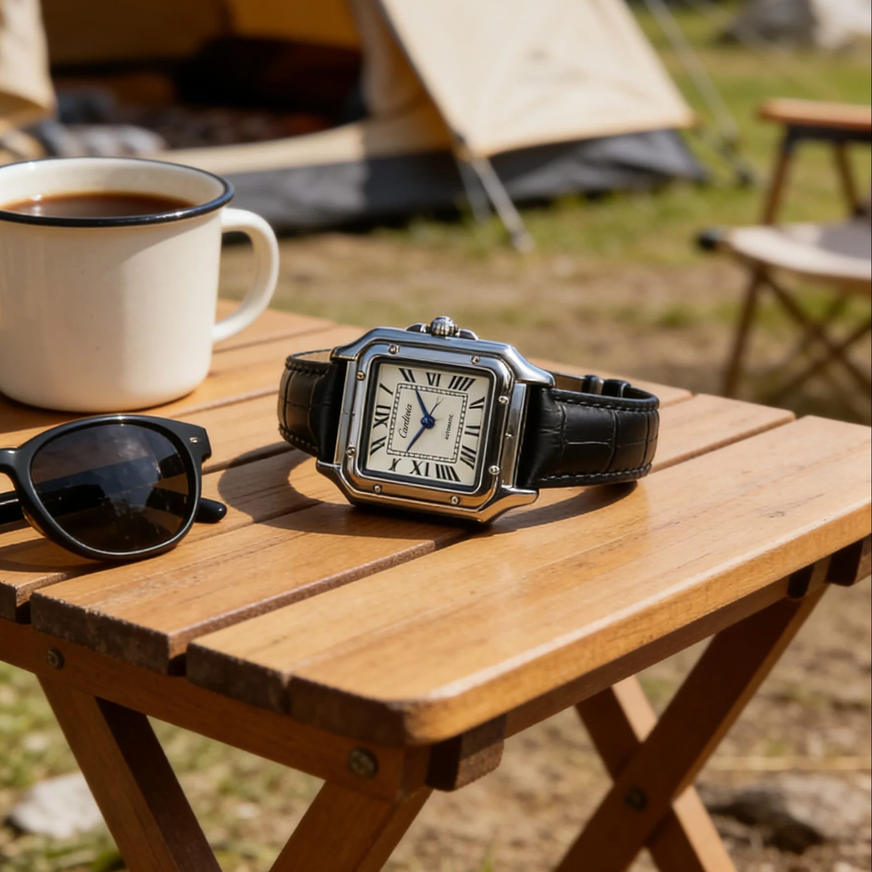 Reloj de cuarzo retro cuadrado - Cartier Watch Santos reseña y precio
