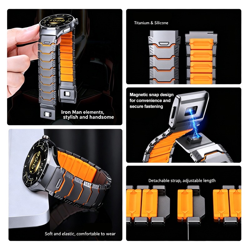 Correa de Goma de Titanio de 2 - Silicone Watch Band 22Mm reseña y precio