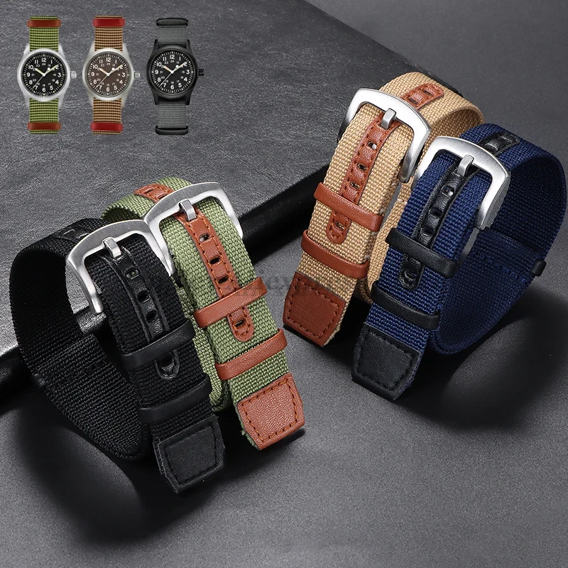 Correa de cuero con parche de  - Nato Strap Nylon reseña y precio