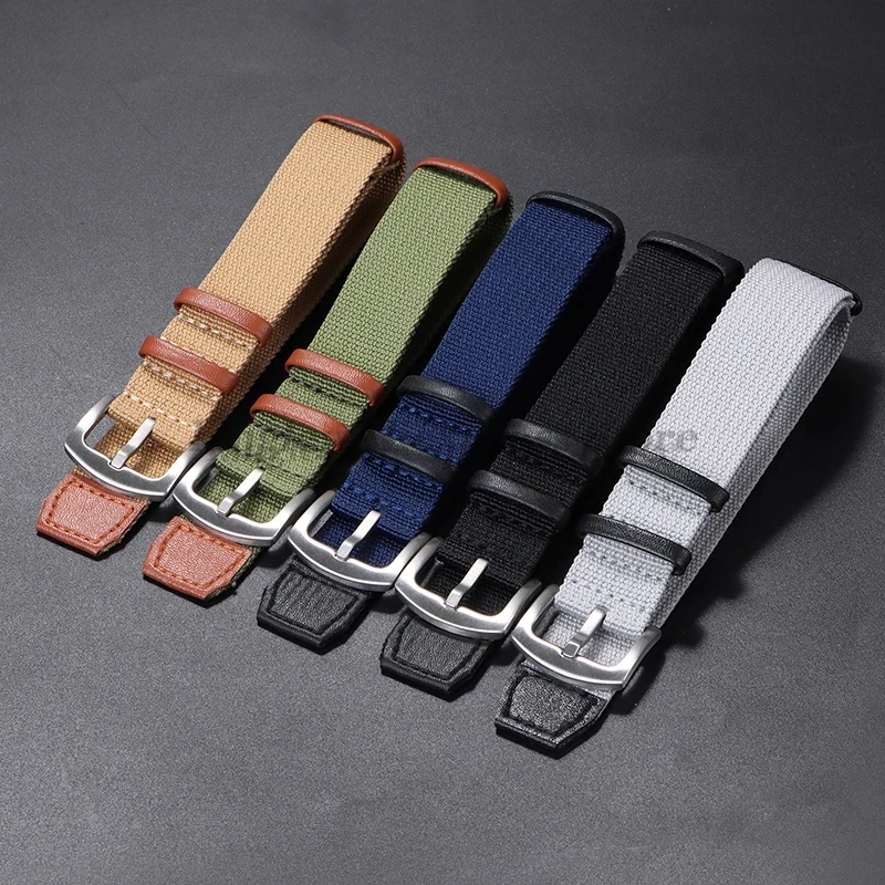 Correa de cuero con parche de  - Nato Strap Nylon reseña y precio