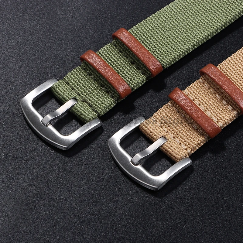 Correa de cuero con parche de  - Nato Strap Nylon reseña y precio