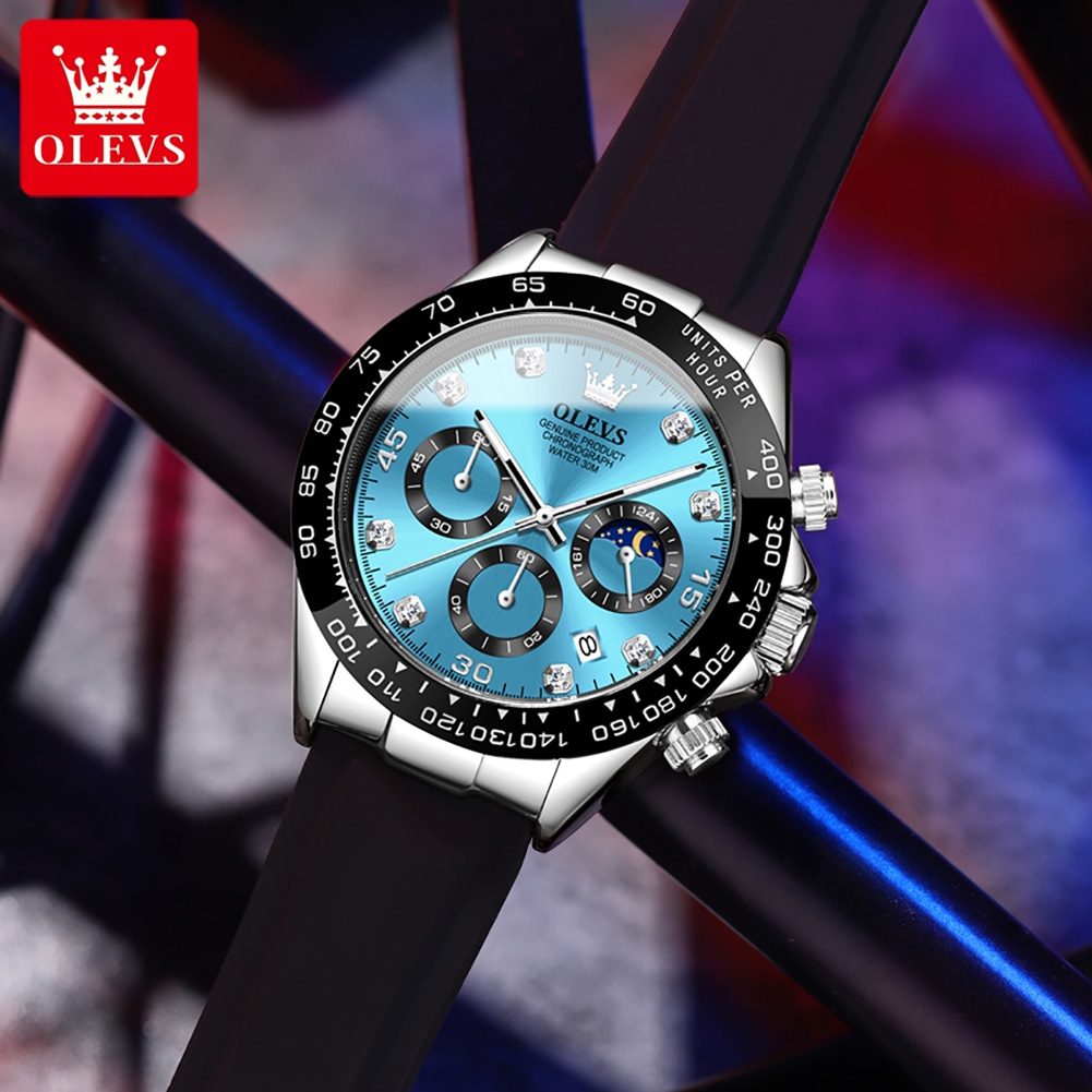 Reloj de Pulsera de Cuarzo OLE - Leather Watch Band Men reseña y precio